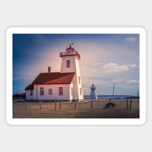 Wood Island Lighthouse P.E.I. Canada 2 Sticker